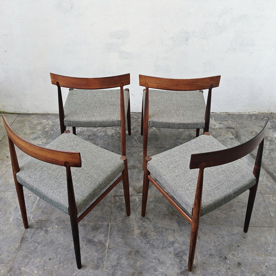 Image 1 of Sedie da pranzo in palissandro, sedie da pranzo vintage