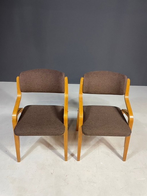 Pair of Armchairs by Ludvík Volák for Dřevopodnik Holešov, 1970s