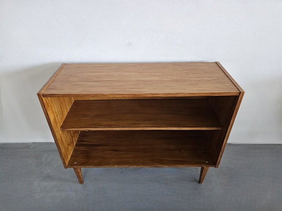 Vintage Mid-Century Lowboard / Bookcases, 60s/70s Scandinavian Style, Wood, Brown, Mid Century Modern (photo 2 of 13)