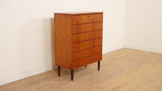 Vintage Danish Chest of drawers | Teak | 6 drawers | 106 cm – Wood (photo 2 of 9)