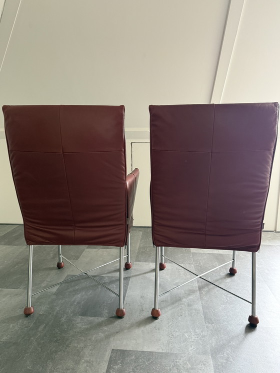 Image 1 of 4 chaises Montis Chaplin bordeaux