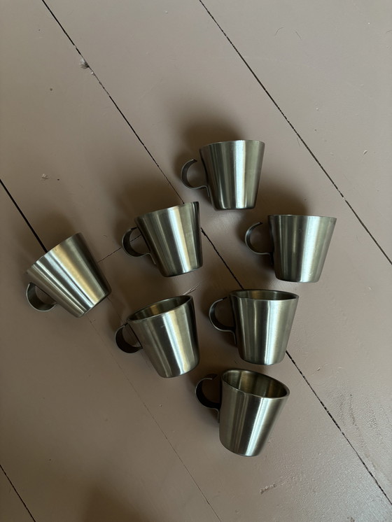 Image 1 of 7x RVS espresso kopjes 