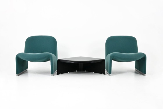 Image 1 of Chaises + Table Alky par Giancarlo Piretti pour Anonima Castelli, 1970s, Set de 3