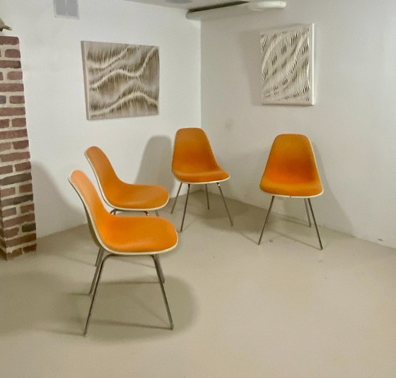 Image 1 of Juego de 4 sillas DSW Eames – Herman Miller (1952)