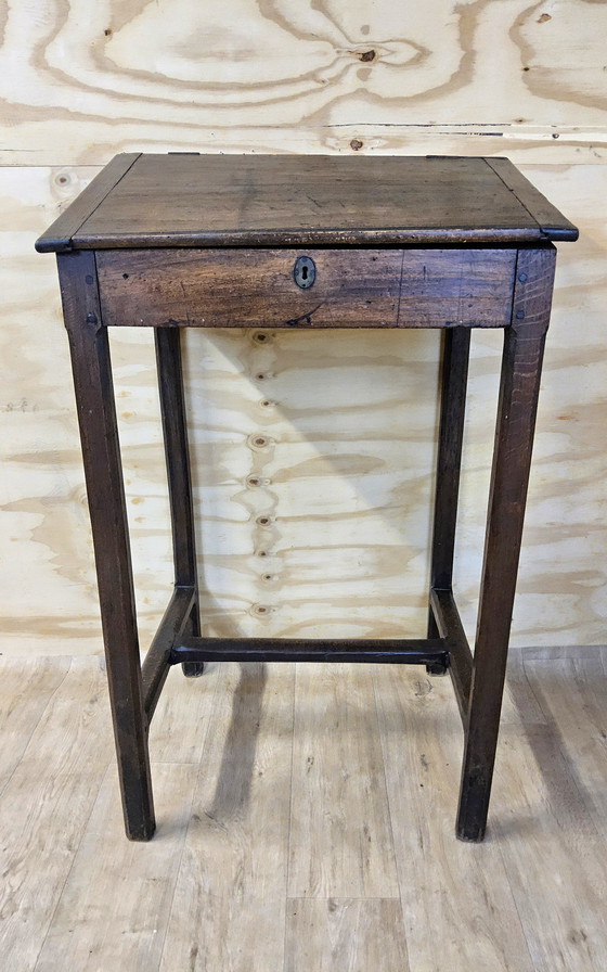 Image 1 of Atril / escritorio antiguo de madera de roble (siglo XIX) / escritorio de oficinista