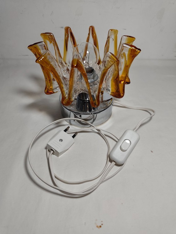 Image 1 of Glass table lamp. Italy, 1970s.