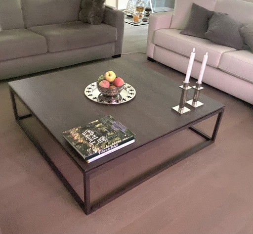 Ontwerp salontafel 100x100 x30. Grijs eiken.