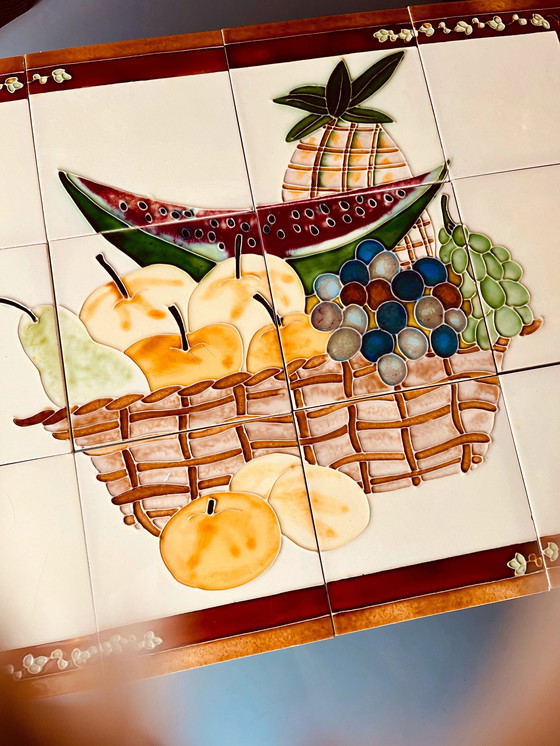 Image 1 of Carreaux de panier à fruits en faïence
