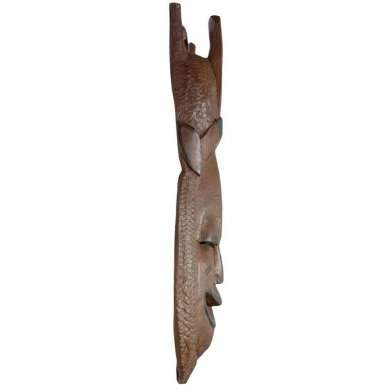Handgesneden Houten Tribale Masker – Marka Stijl – Afrikaanse Wanddecoratie – Beeldhouwkunst, Wood (photo 2 of 4)
