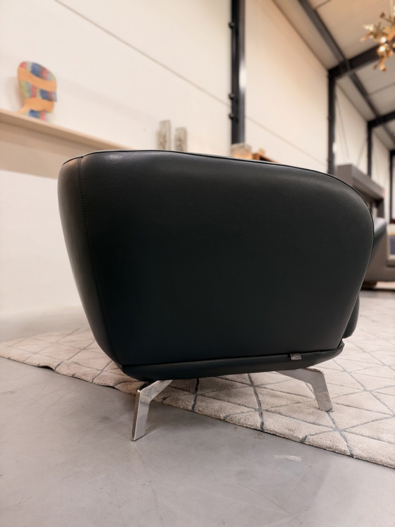 Leolux Flint 3.5-seater Sofa Raffino Turtle leather, 3-5 seaters, Green (photo 3 of 11)