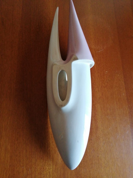 Image 1 of 1970er/1980er Jahre Keramik Wandvase oder Applikation