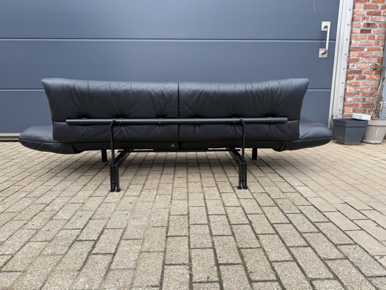 Image 1 of The Sede Ds140 Reto Frigg adjustable sofa / lounge Black leather, Very good neat condition!