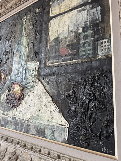 Expressionist still life painting from the 1960s