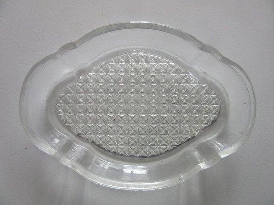 Image 1 of Serving Dish Signed Made in Japan, Sterling Silver Overlay, Vintage