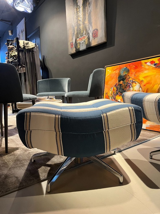 Image 1 of 1x Draaifauteuil + hocker