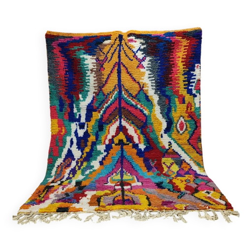Tappeto Boujaad marocchino vintage in lana 306x200cm tappeto berbero astratto
