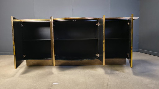 Messing-Anrichte von Belgochrom, 1980er Jahre