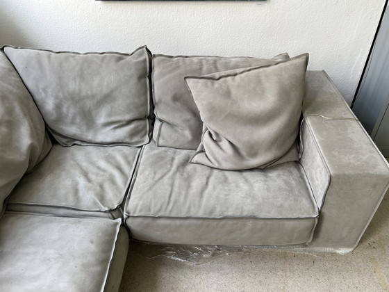 Image 1 of Baxter Budapest Zachte Sofa 3-delige Cat. A Nabuck Lichtgrijs