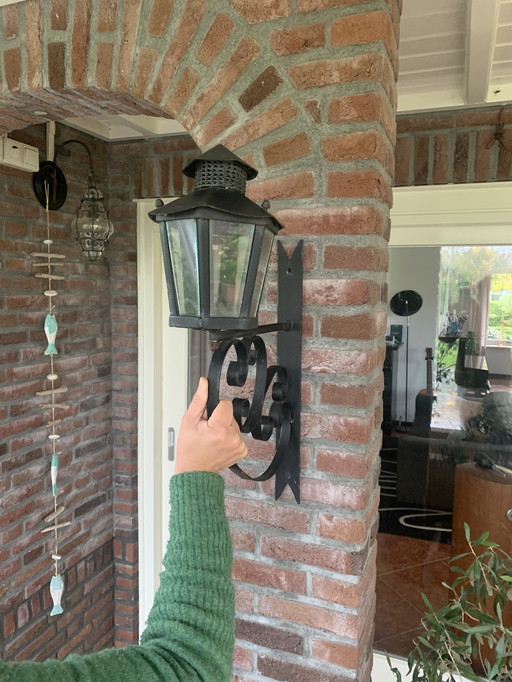 Four classic vintage wall lanterns