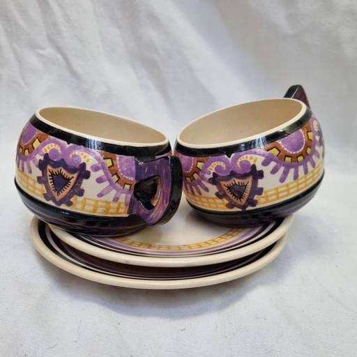 P.Fouillen cups and saucers