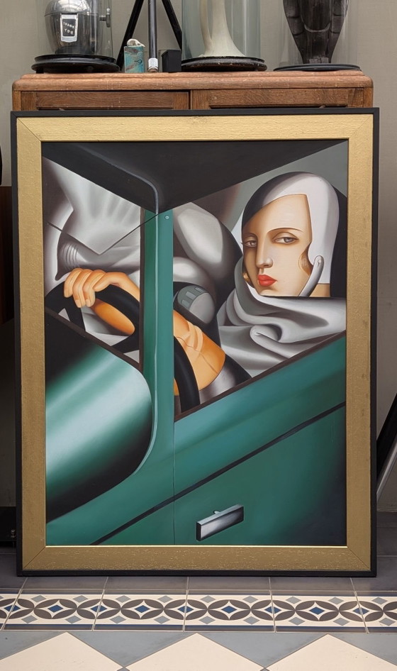 Grande reproduction Tamara de Lempicka, Objets d'art, Papier, Bois, Noir (photo 2 sur 8)