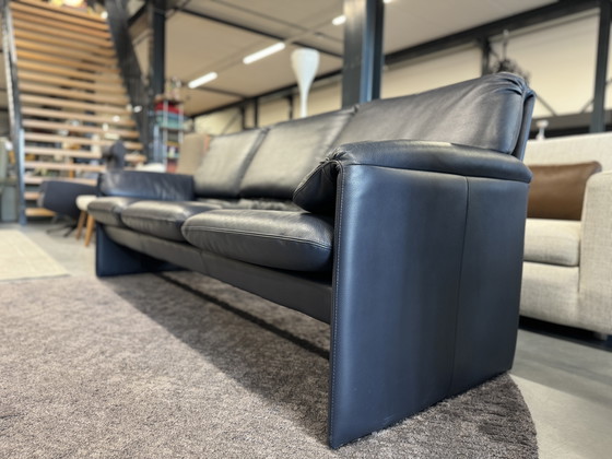 Image 1 of Leolux Bora Beta 3-Sitzer Sofa Kobaltblau Leder