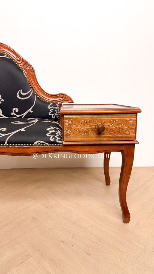 Vintage Telephone Bench Hallway Bench Gossip Bench – kuipstoelen, Wood (photo 2 of 5)
