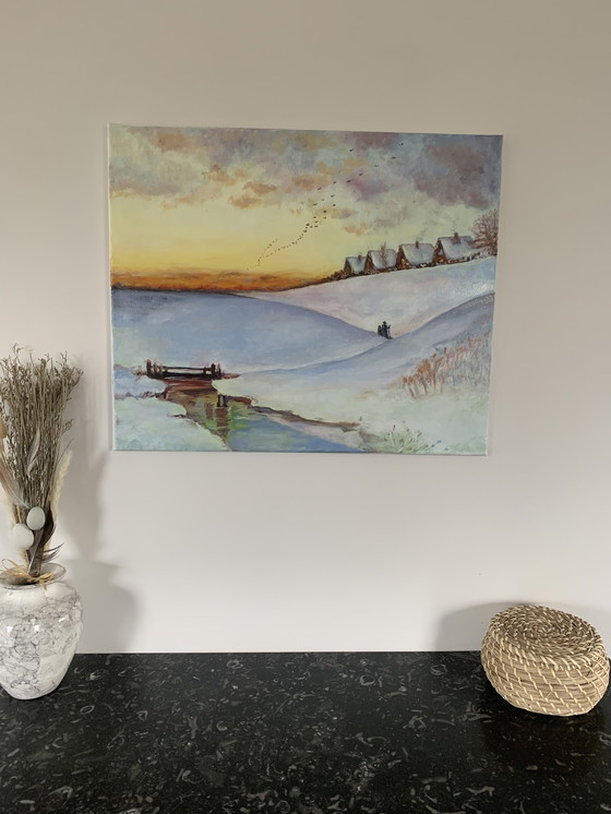 Image 1 of Idylle d'hiver au coucher du soleil