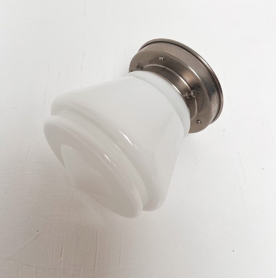 Image 1 of Plafonnier Gispen en verre opale pour GISO, années 1960