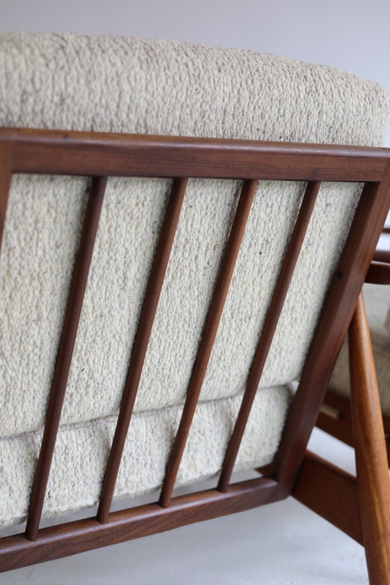 Set di 2 poltrone danesi vintage anni '50/'60 – Wood, Textile (photo 5 of 8)
