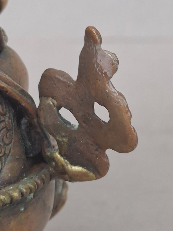 Grüne Tara – Patinierte Bronze – Gold Face – Dekorative Objekte (photo 18 of 18)