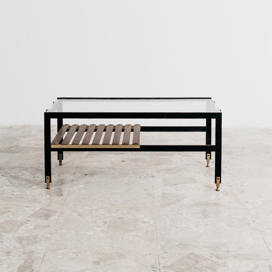 Image 1 of Couchtisch aus Holz von Santambrogio & De Berti aus den 1960er Jahren, modernes Design