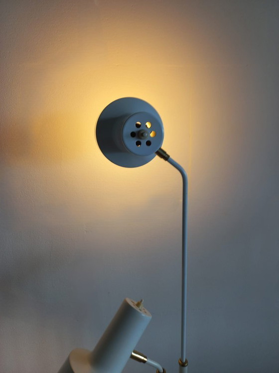 Image 1 of Lampada da terra vintage danese anni '70/'80 a 2 faretti regolabili in altezza (marca Dansa)