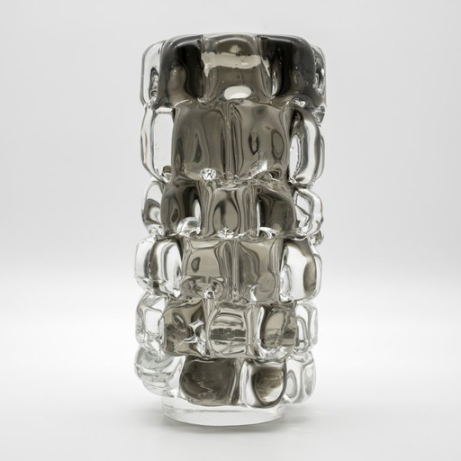 Frantisek Vizner PINEAPPLE ANANAS TOFFEE Art Glass Vase Czech 60s