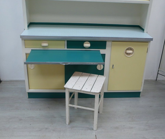 Image 1 of Armario de cocina de 50 cm con puertas correderas + extraíble, ideal también para cocinas pequeñas