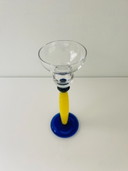 Vintage Italiaanse design kandelaar Memphis x Murano glas