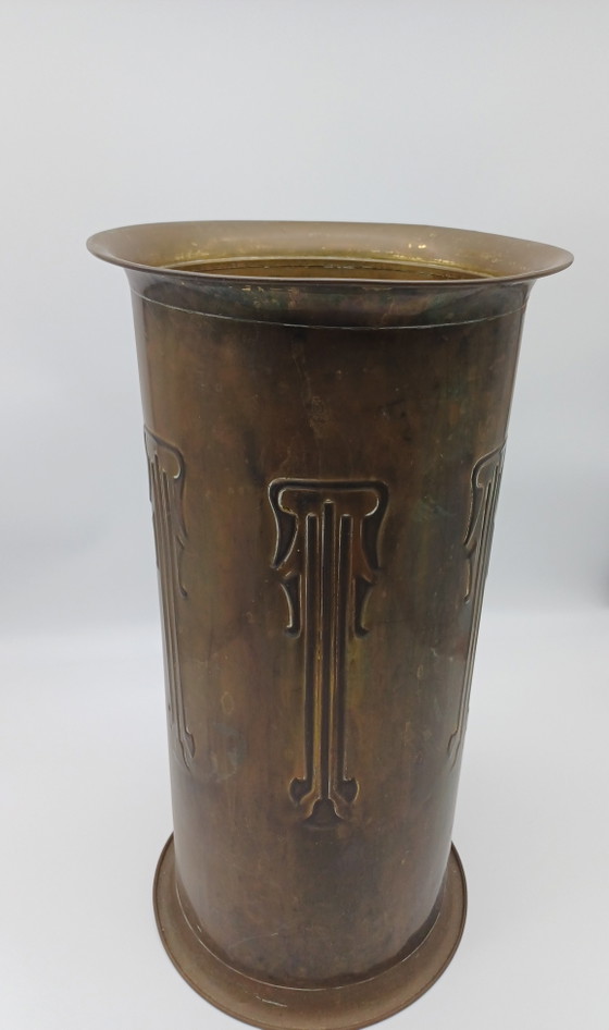 Art Nouveau, Jugendstil Paraplubak – Brass (photo 8 of 10)