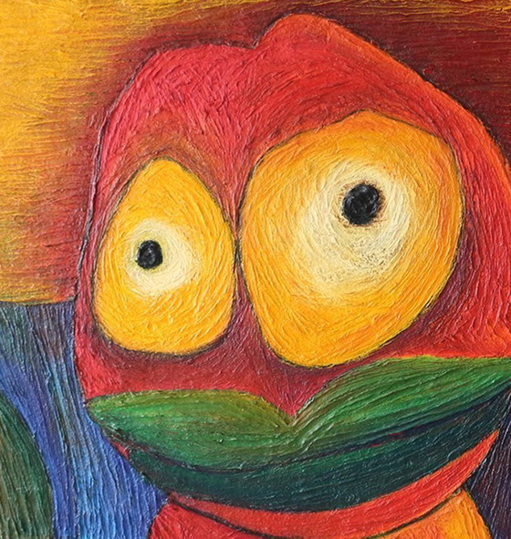 Image 1 of Large structural painting 'Girl in the Grass'