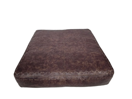 Image 1 of Ottoman - Hocker - Poef -Loungkussen -  de Sede stijl - leer - 90's