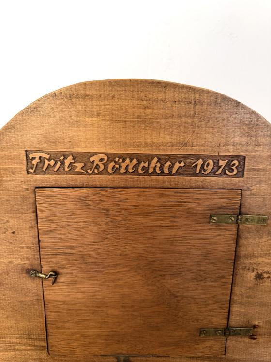 Image 1 of Orologio a pendolo vintage in rovere, Art Nouveau '73