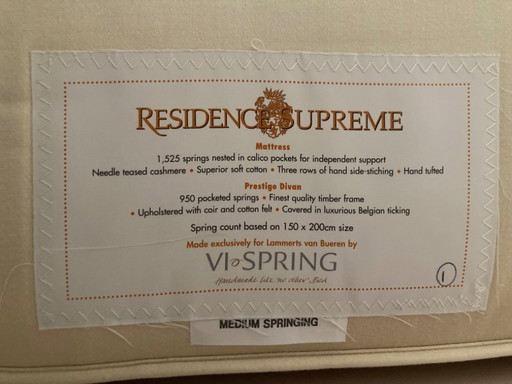 2 exclusive Vispring Residence Supreme mattresses