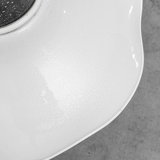 Image 1 of LAMPADA A SOSPENSIONE VINTAGE IN VETRO E METALLO – ANTIQUARIATO MODERNO ANNI '70