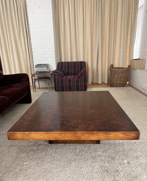 Image 1 of mosaic wood coffee table
