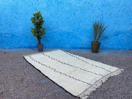 Tappeto tradizionale marocchino in pura lana, misura 2/3 m