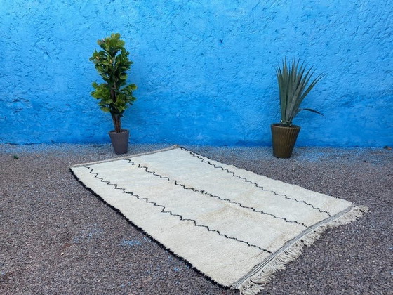 Image 1 of Tappeto tradizionale marocchino in pura lana, misura 2/3 m