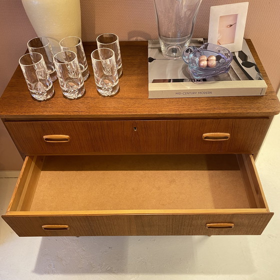 Image 1 of Swedish Teak Chest of Drawers, Years 50-60