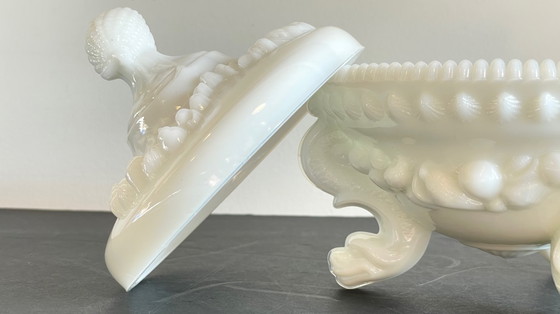 Image 1 of Vintage opaline glass candy dish