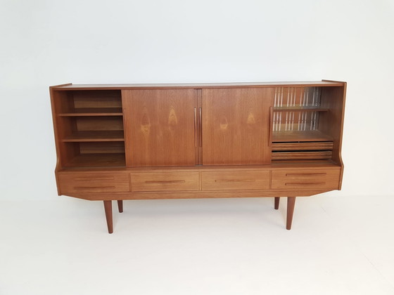 Vintage Deens Highboard Teak Houten Wandkast | Kast – Wood (photo 5 of 15)