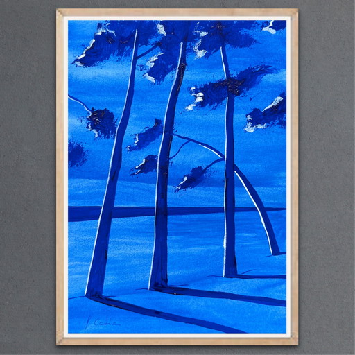 Gouache artist's sketch, 21x15cm