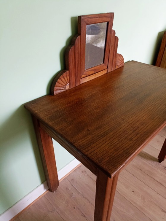 Image 1 of Tocador Art Déco de roble. Francia, 1940.